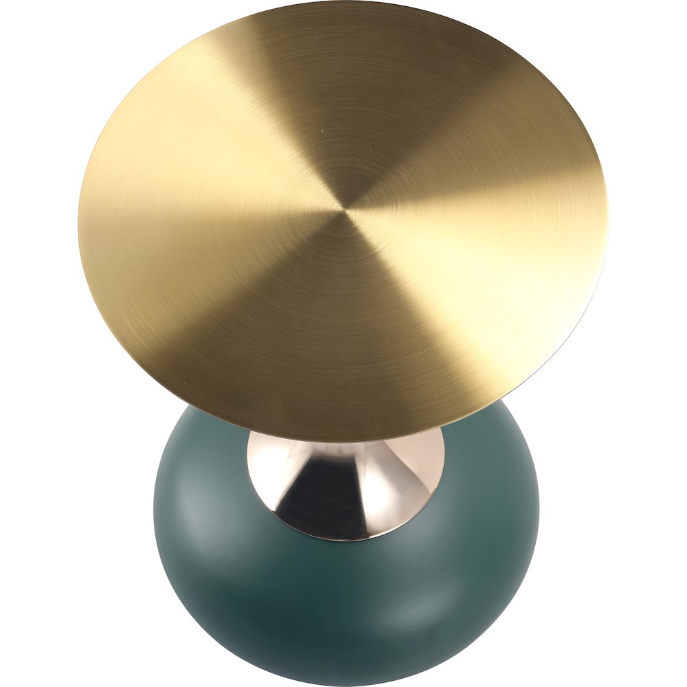 Savoy Collection Modern End Table In Green. Picture 6