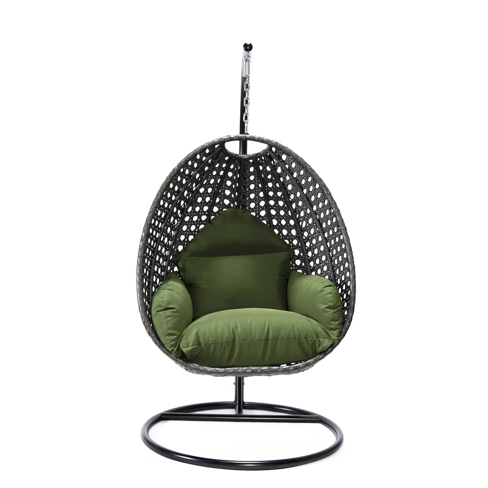 Charcoal Wicker Hanging Egg Swing Chair. Picture 2