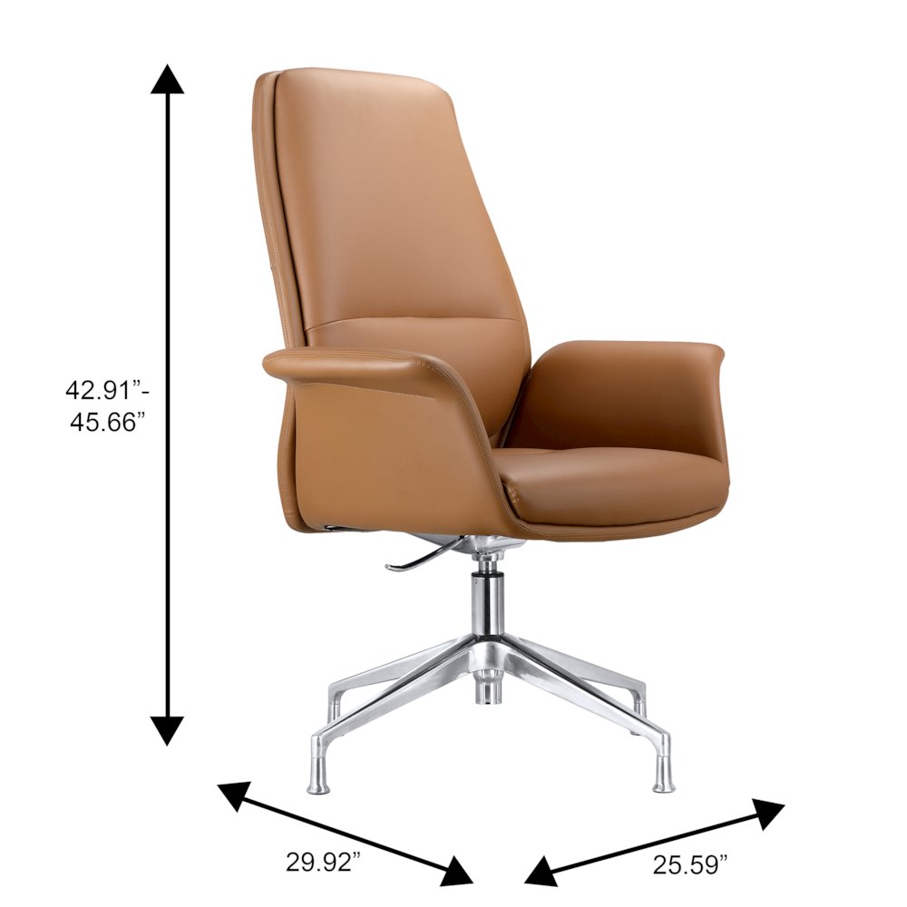 Summit Office Chair in Acorn Brown. Picture 5