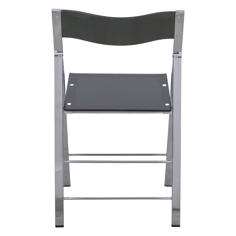 Menno Modern Acrylic Folding Chair, Set of 2. Picture 5