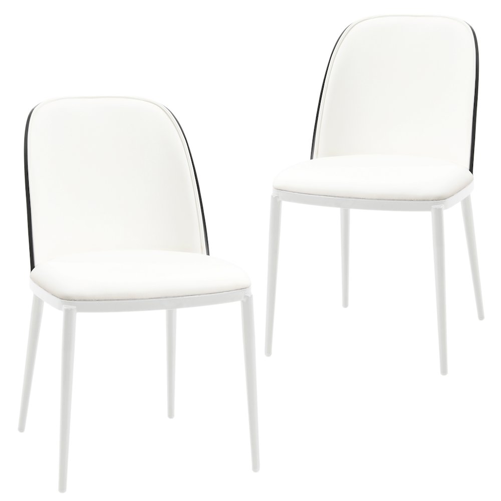 Tule Mid-Century Modern Dining Side Chair Set of 2. Picture 1