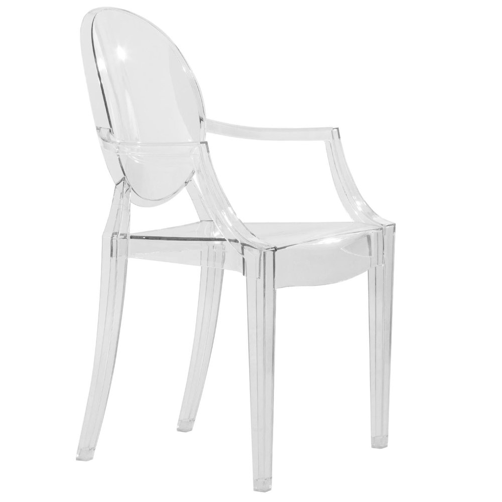 Carroll Modern Acrylic Dining Side Chair. Picture 3