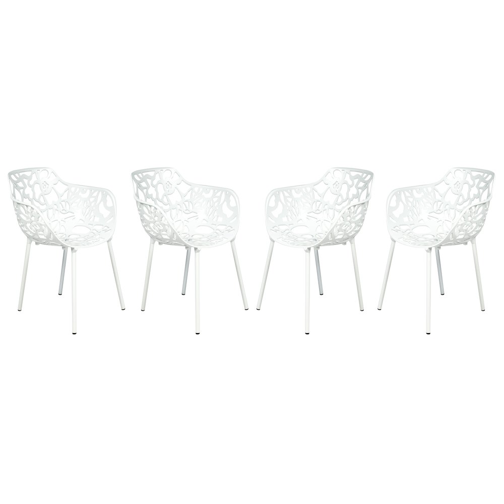 Modern Devon Aluminum Armchair, Set of 4. Picture 2