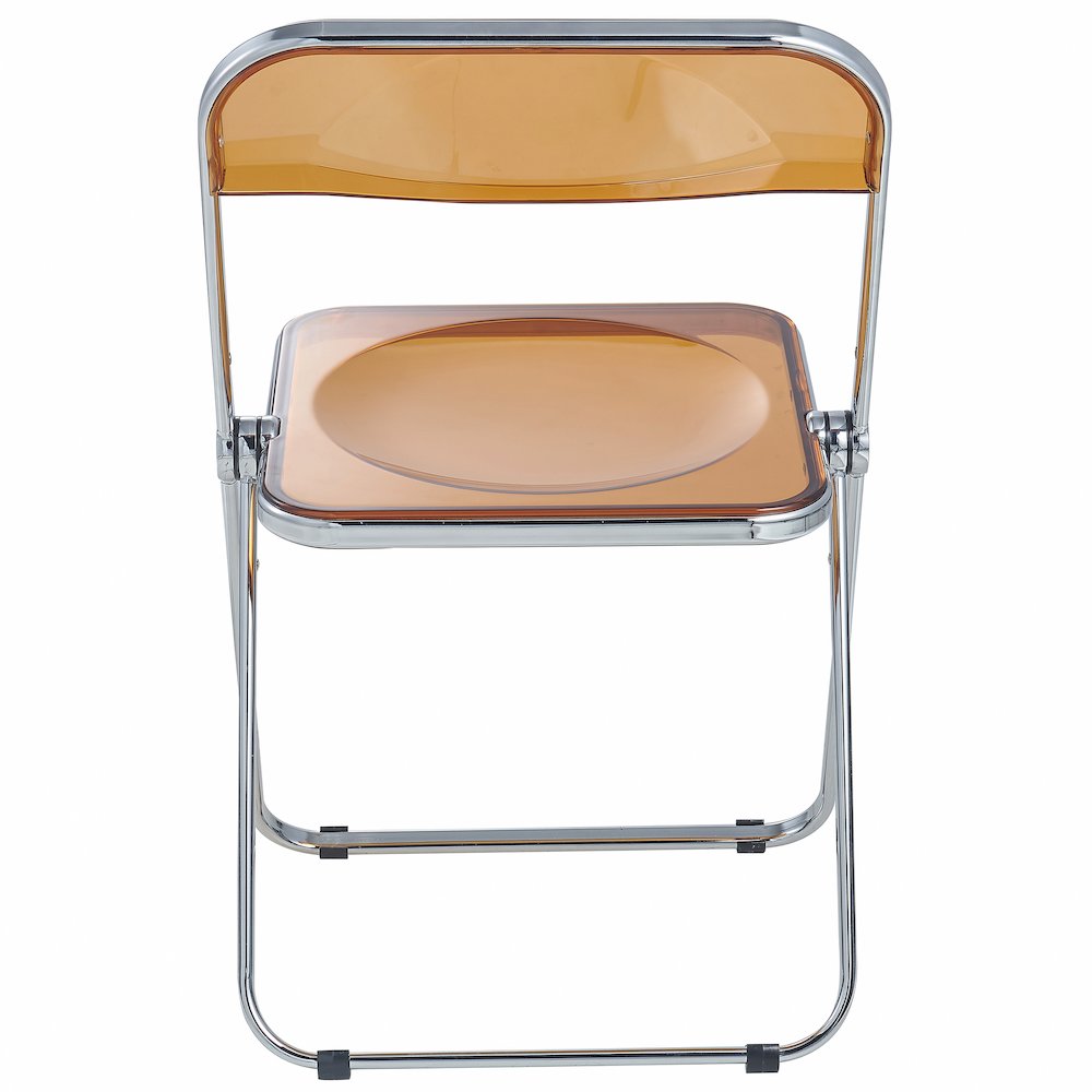 Lawrence Acrylic Folding Chair With Metal Frame. Picture 15