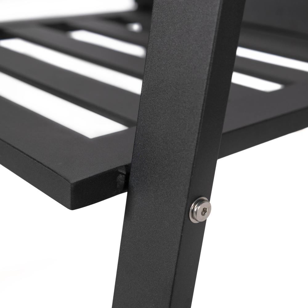 Chelsea Modern Patio Dining Armchair in Aluminum with Removable Cushions. Picture 8