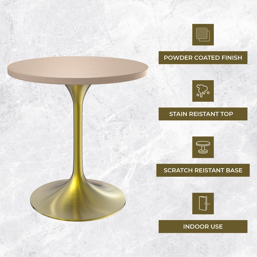 Verve Collection 27" Round Dining Table. Picture 1