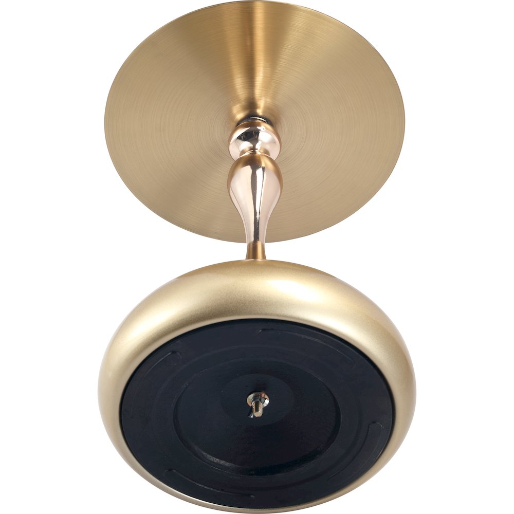 Savoy Collection Modern End Table In Gold With Gold Top. Picture 13