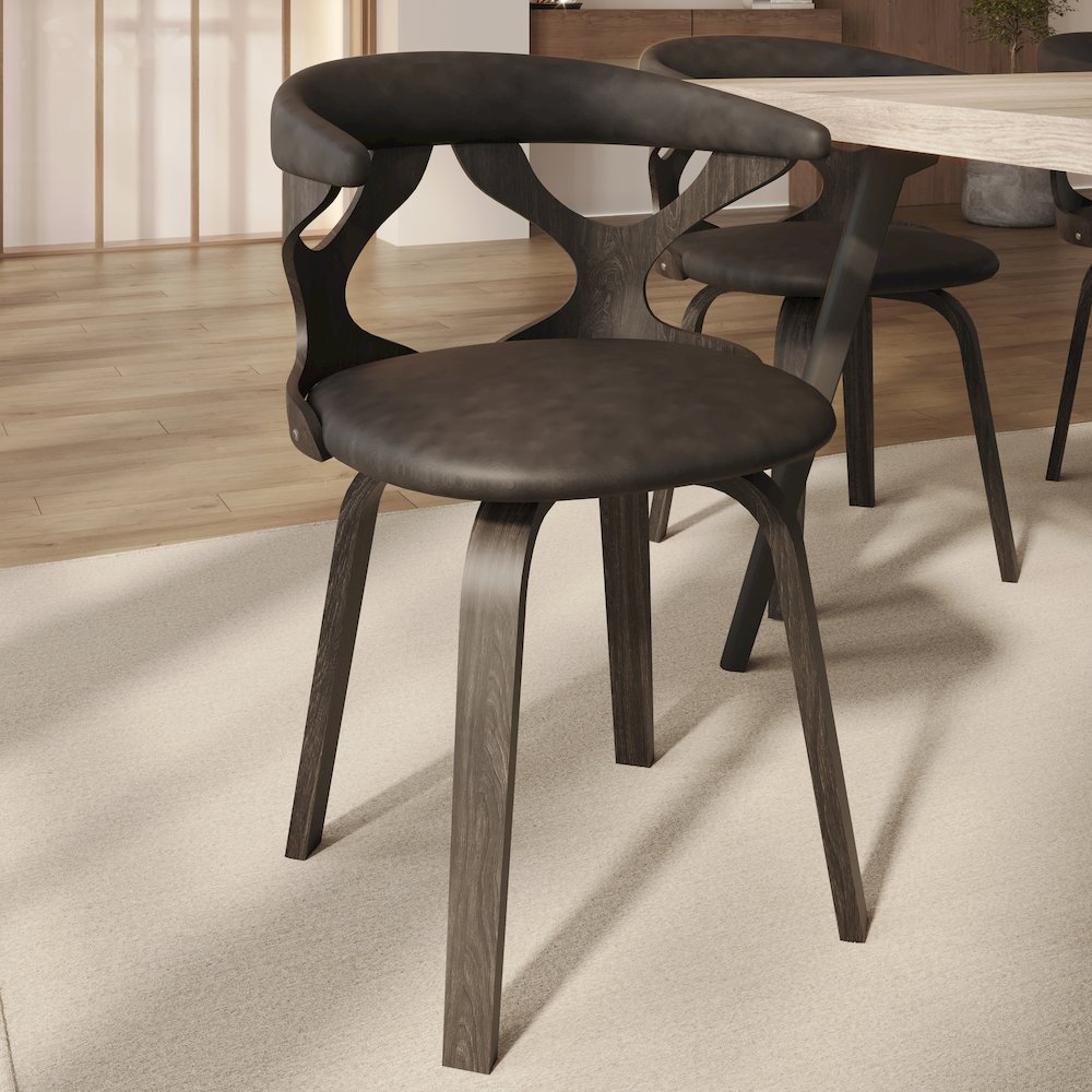 Modern Wooden Dining Chair. Picture 5