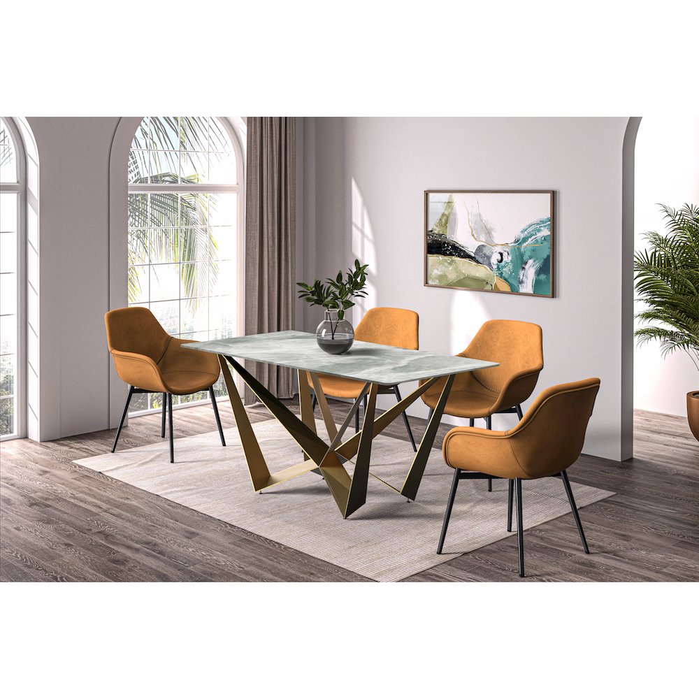 Nuvor Mid-Century Modern Dining Table. Picture 4