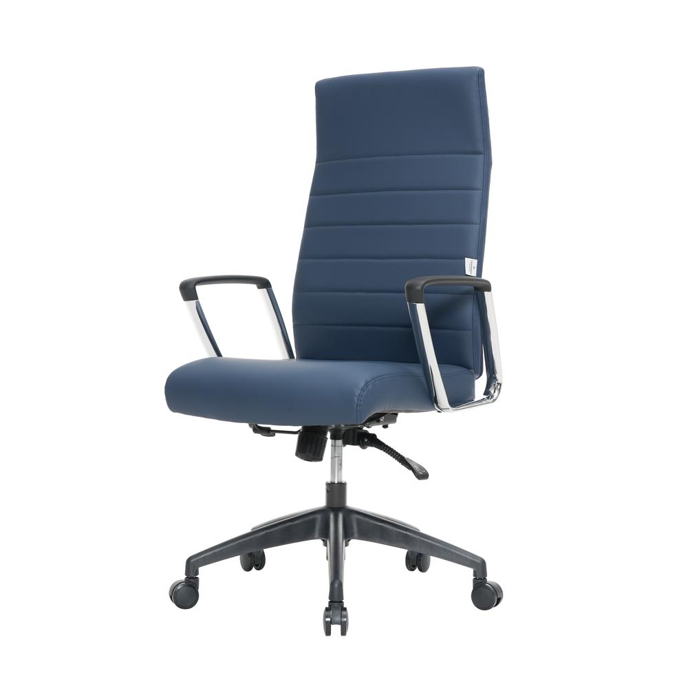 Hilton Modern High-Back Leather Office Chair. Picture 4