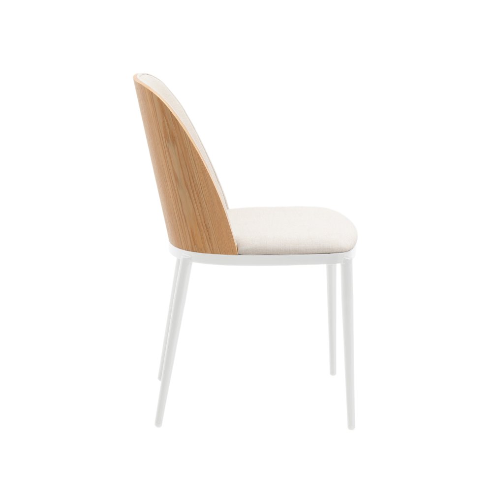 Tule Mid-Century Modern Dining Side Chair Set of 2. Picture 5