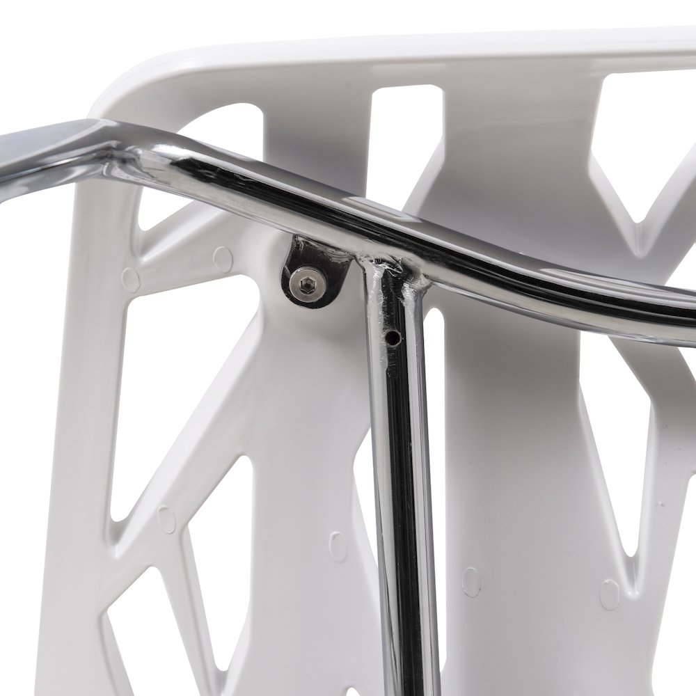 Modern Asbury Dining Chair w/ Chromed Legs, Set of 2. Picture 9