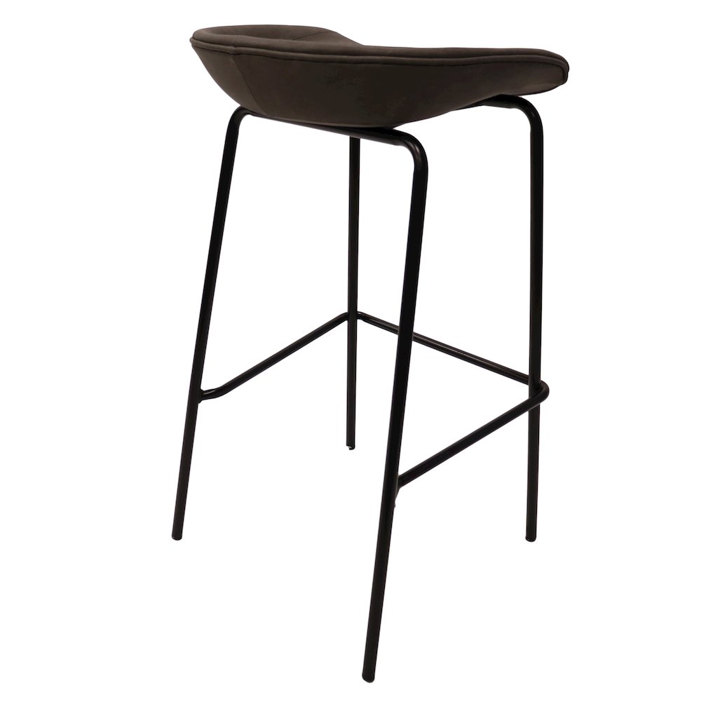 Servos Modern Barstool in Elephant Grey. Picture 15