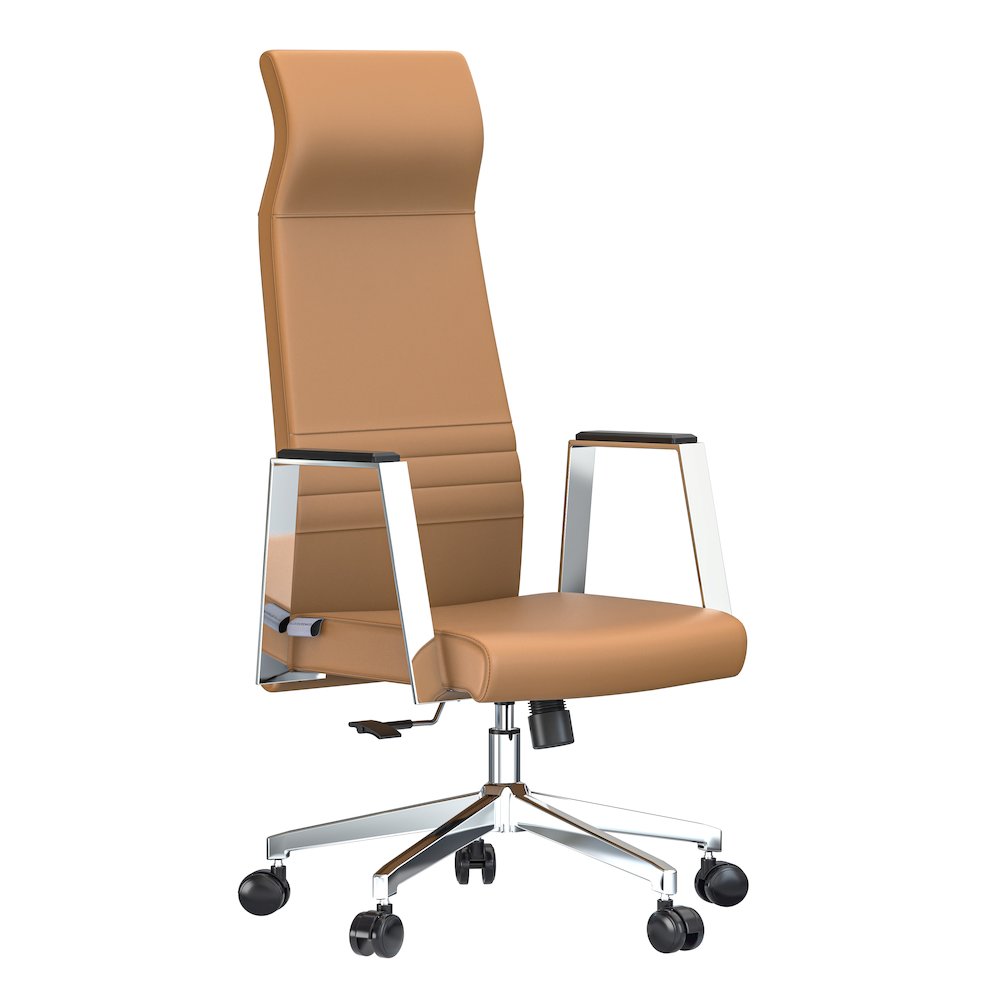 Aleen High-Back Office Chair in Acorn Brown. Picture 10