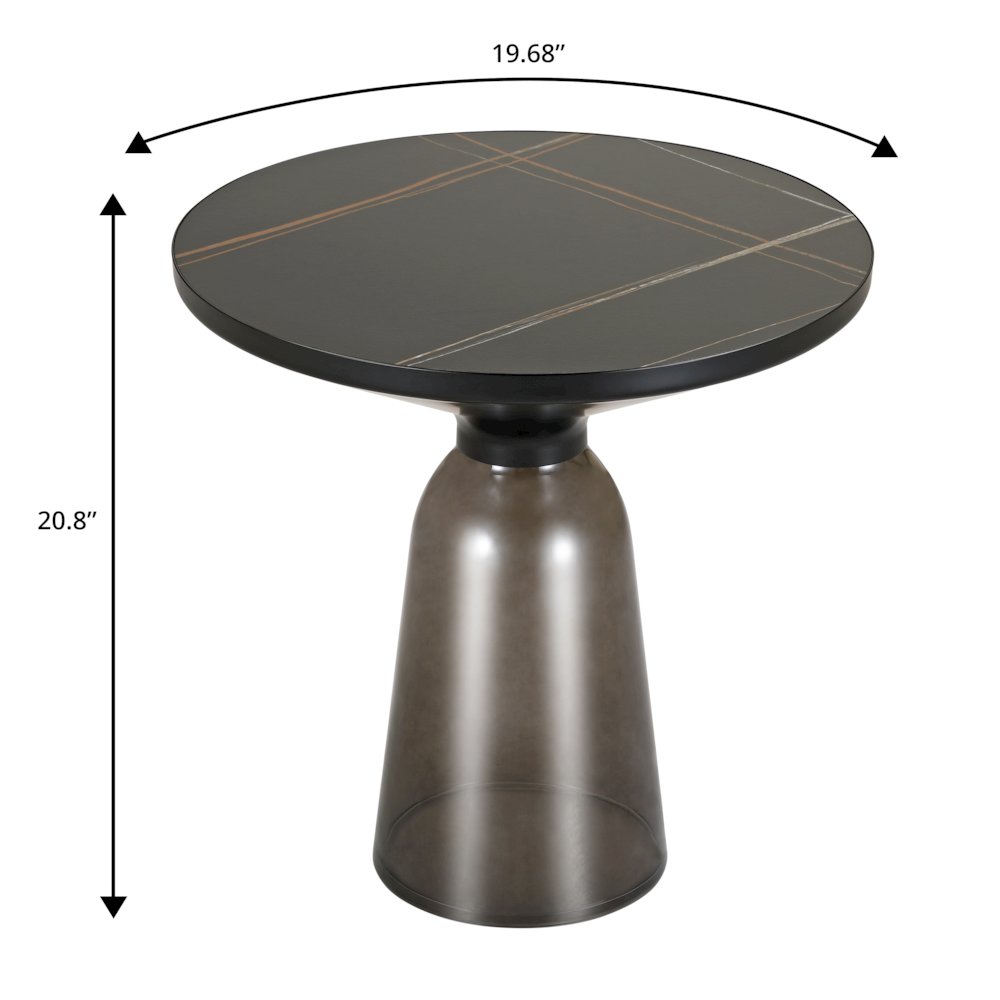 Tully Collection Glass side Table. Picture 18