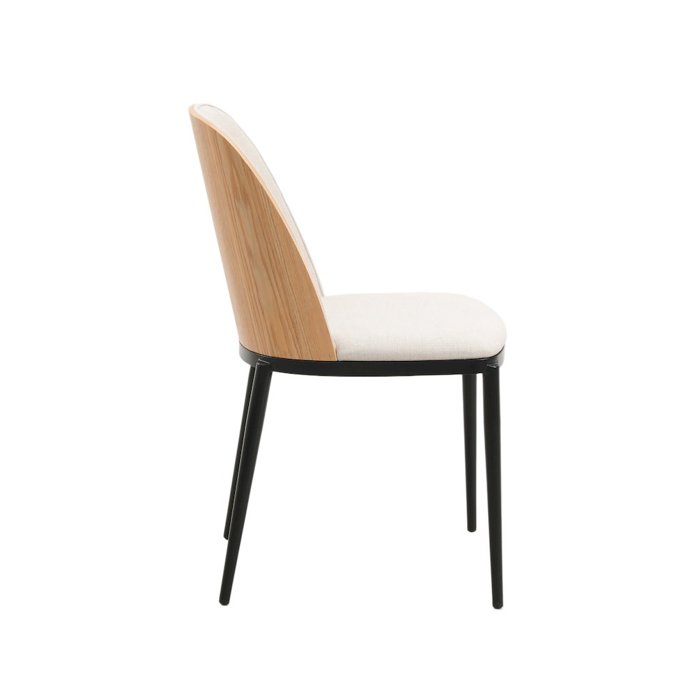 Tule Mid-Century Modern Dining Side Chair Set of 4. Picture 7