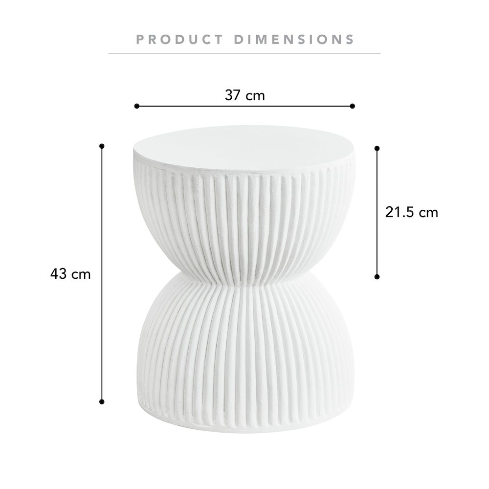 Modern Side End Table Spire Series In White. Picture 12