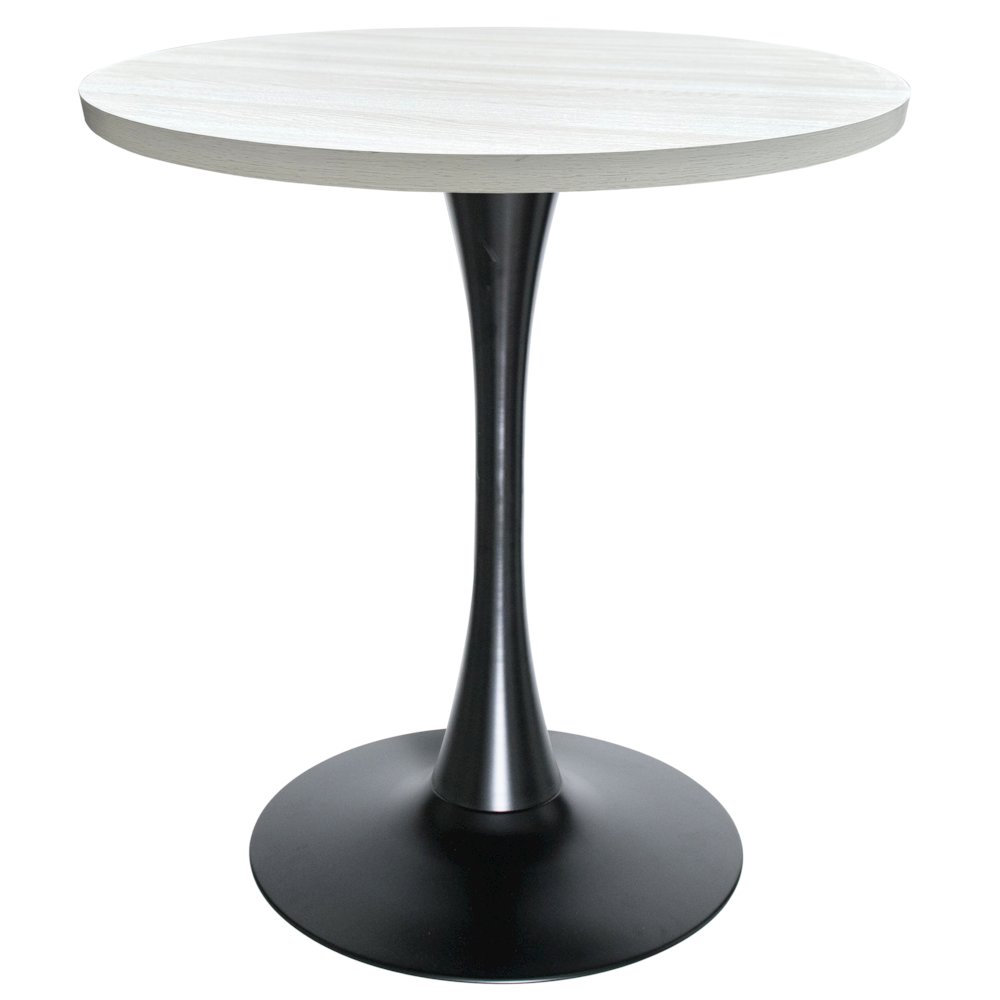 Bristol Dining table, Black Base with 27 Round Light Natural MDF top. Picture 8