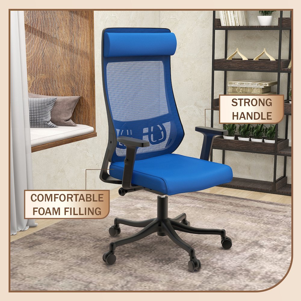 Benmar Home Leather Guest Office Chair in Charcoal. Picture 103