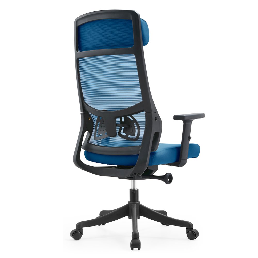 Benmar Home Leather Guest Office Chair in Charcoal. Picture 107