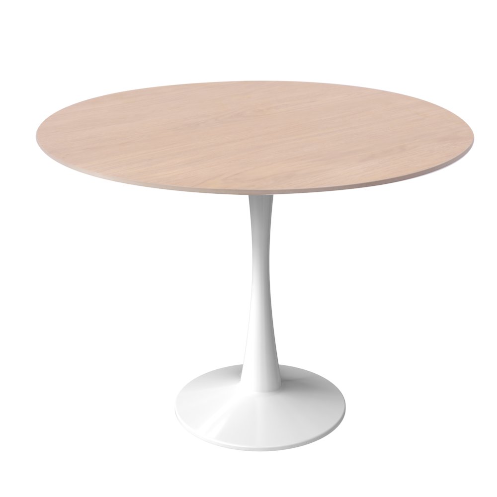 Bristol - Bistro Table - White base Natural wood Top. Picture 13