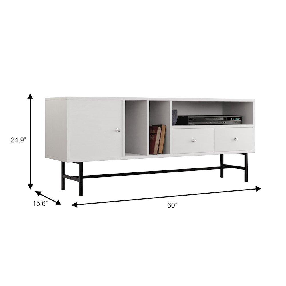 Rochester Modern Rectangular TV Stand. Picture 22