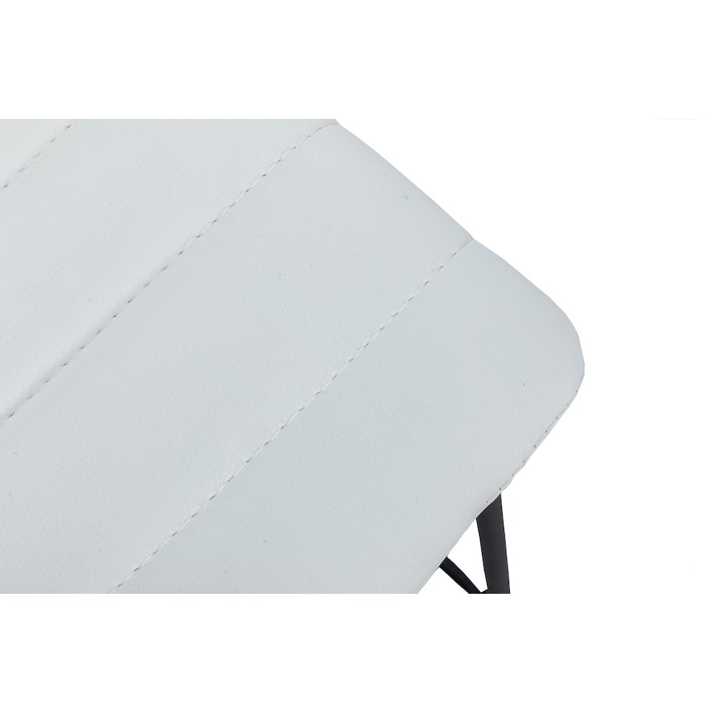 Zylar Series Office Guest Chair in White Leather. Picture 4