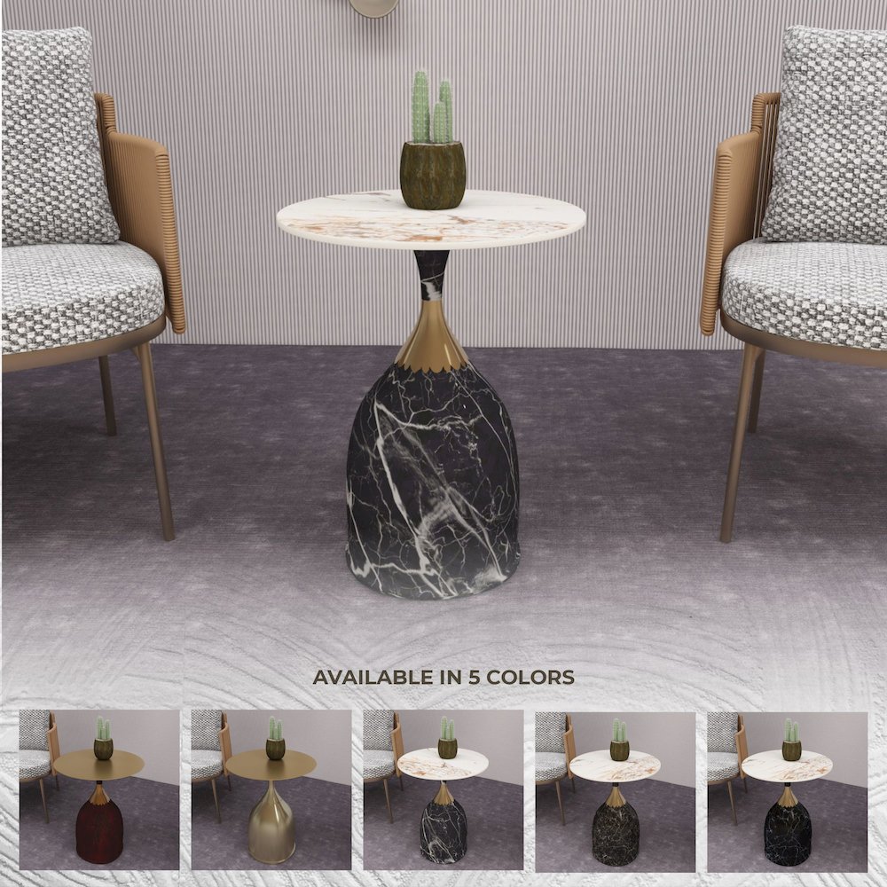 Oslo Collection Modern End Table In Grey. Picture 38
