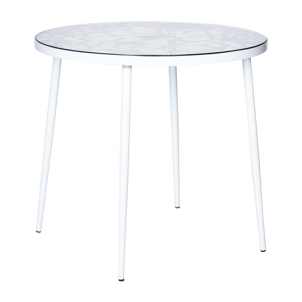 5-Piece Aluminum Outdoor Patio Dining Set with Tempered Glass Top Table. Picture 2