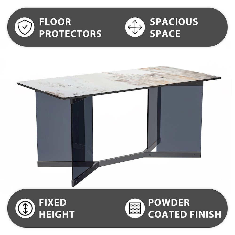 Oryn Series Modern Dining Table. Picture 9