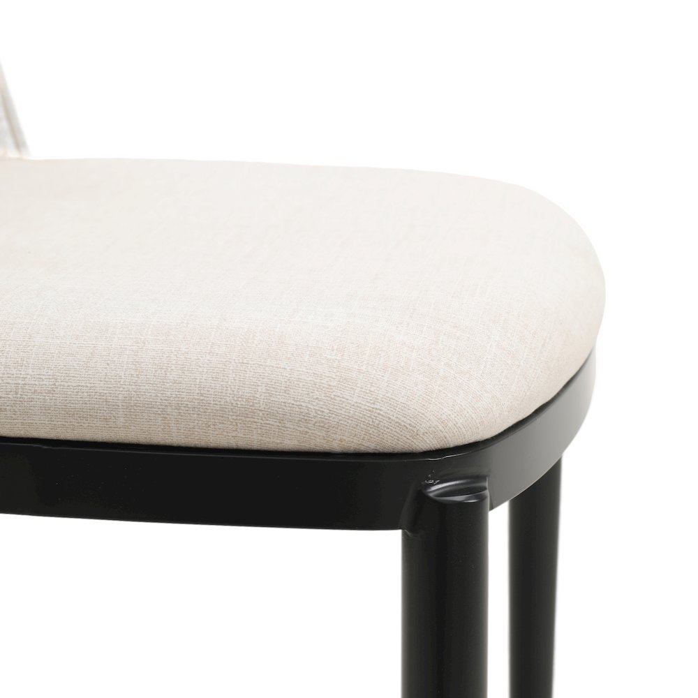Tule Mid-Century Modern Fabric Dining Side Chair. Picture 15