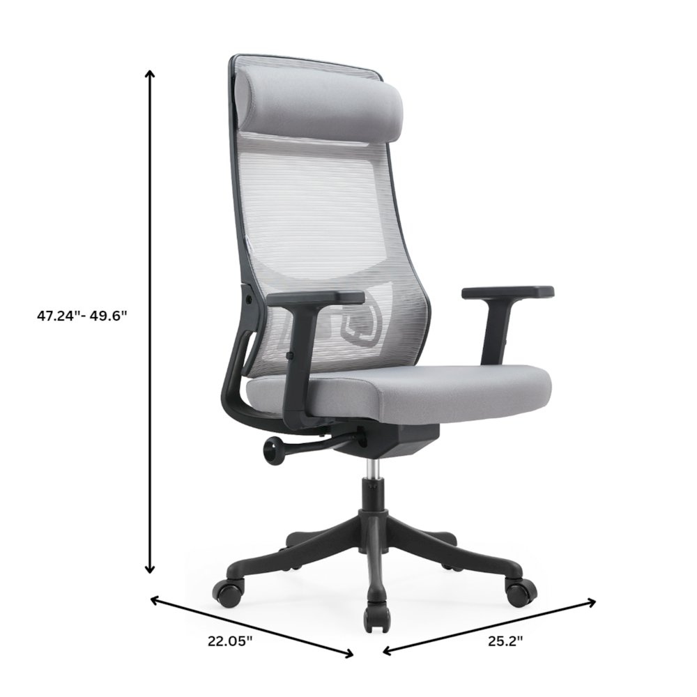 Office Dale Series Office Task Chair In Light Grey. Picture 32