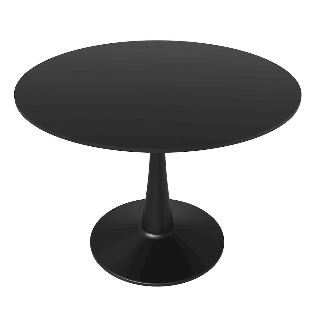 Bristol, 40" Round dining table in Black Base with Black top. Picture 1