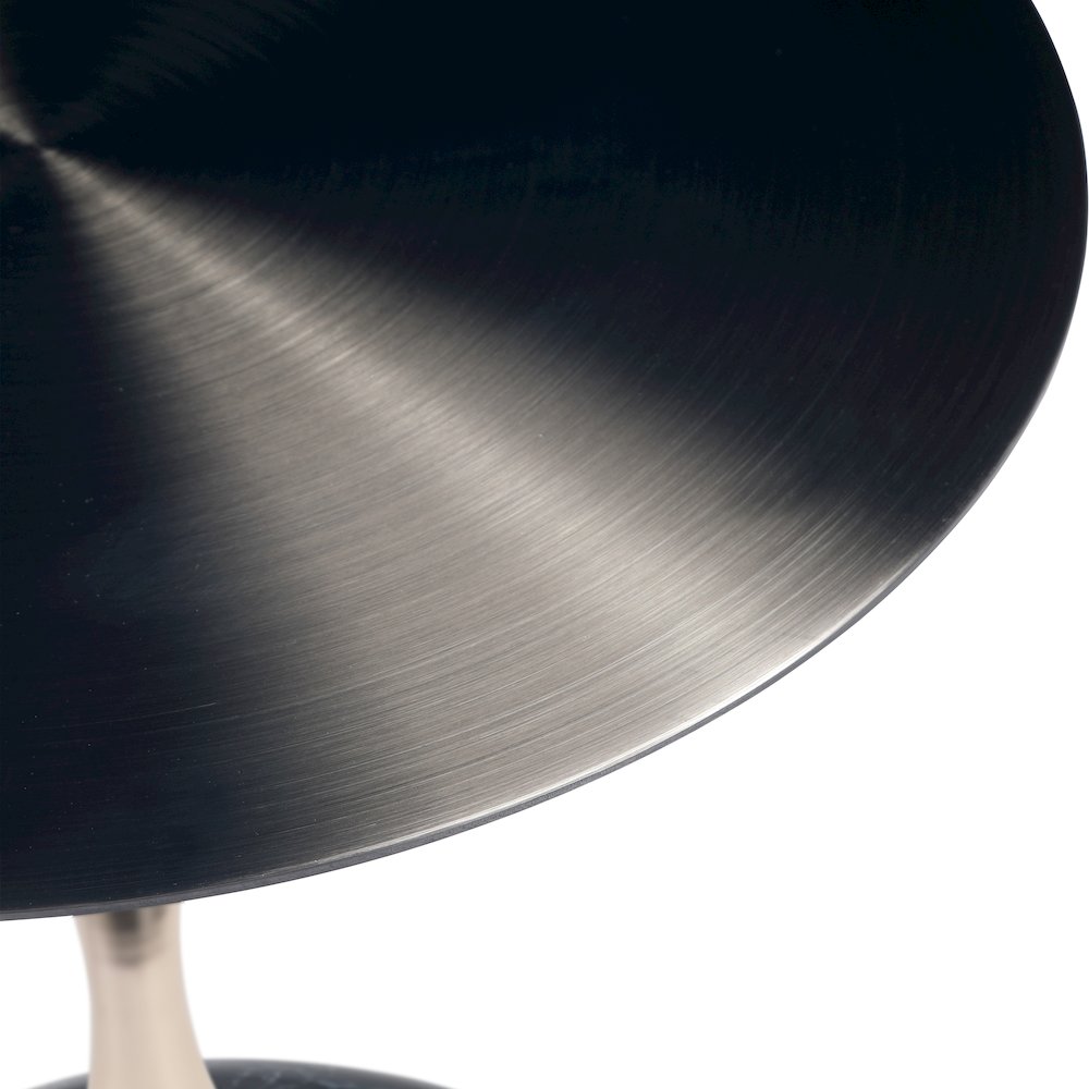 Savoy Collection Modern End Table In Stone Black. Picture 17