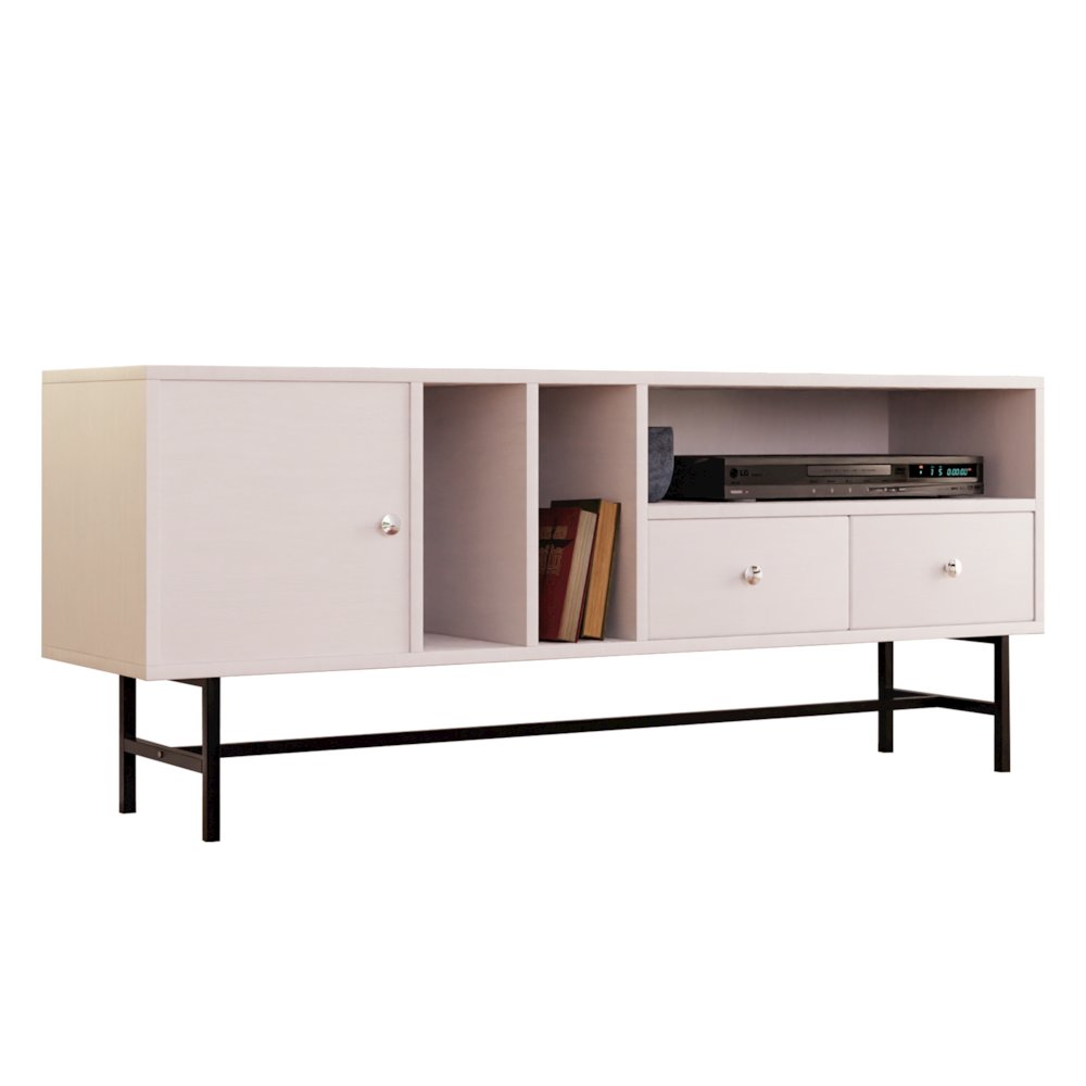 Rochester Modern Rectangular TV Stand. Picture 2