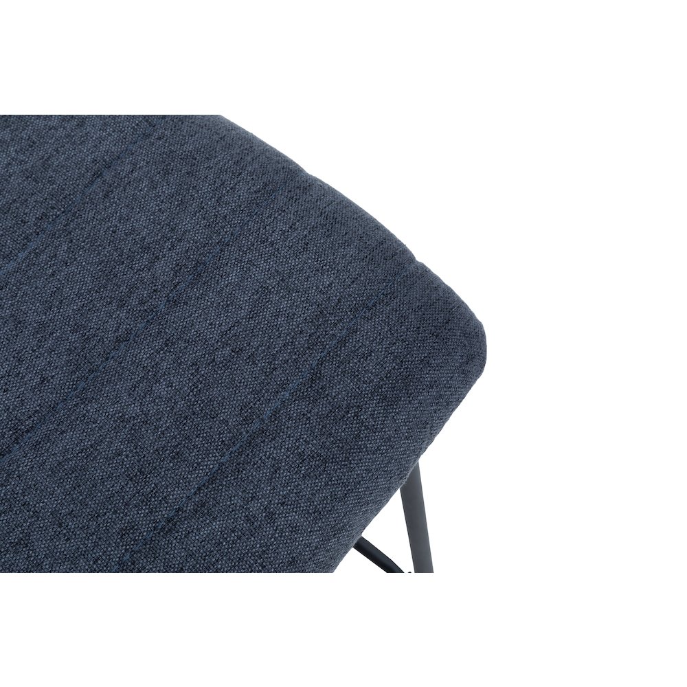 Zylar Series Office Guest Chair in Dark Blue Fabric. Picture 4