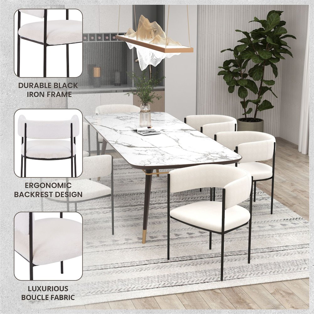 Gavin Series Modern Chair Black Frame in Taupe Set of 2. Picture 10