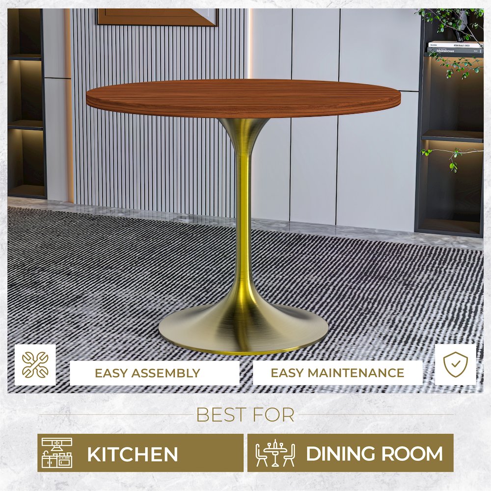 Verve Collection 36" Round Dining Table. Picture 3