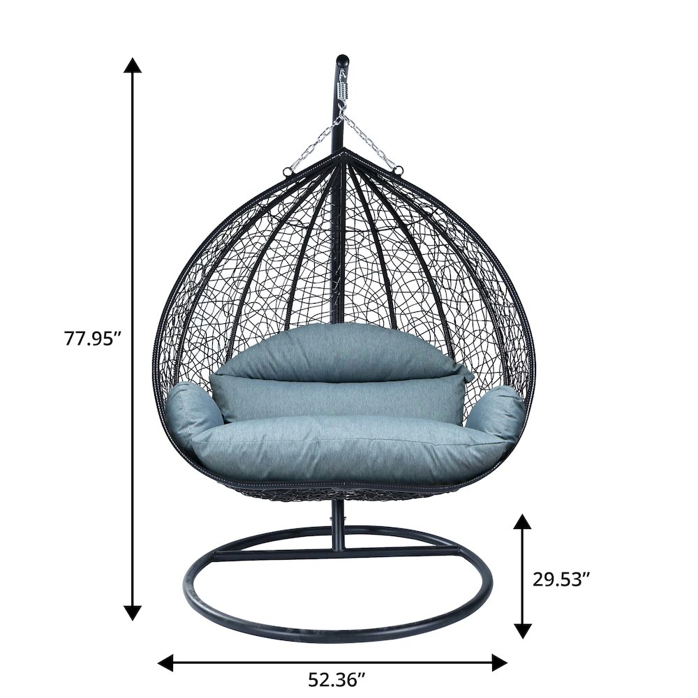 Recluse Collection Modern Outdoor Swing Chair. Picture 13