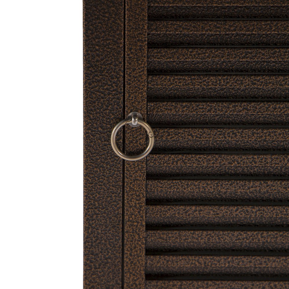 Walbrooke Patio Square Fire Pit and Tank Holder with Slats Design in Brown. Picture 19