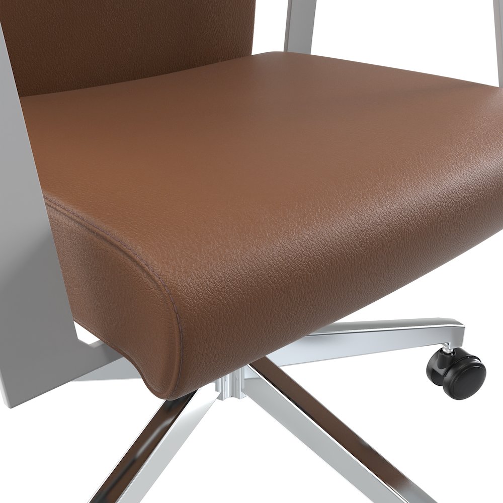Aleen High-Back Office Chair in Dark Brown. Picture 30