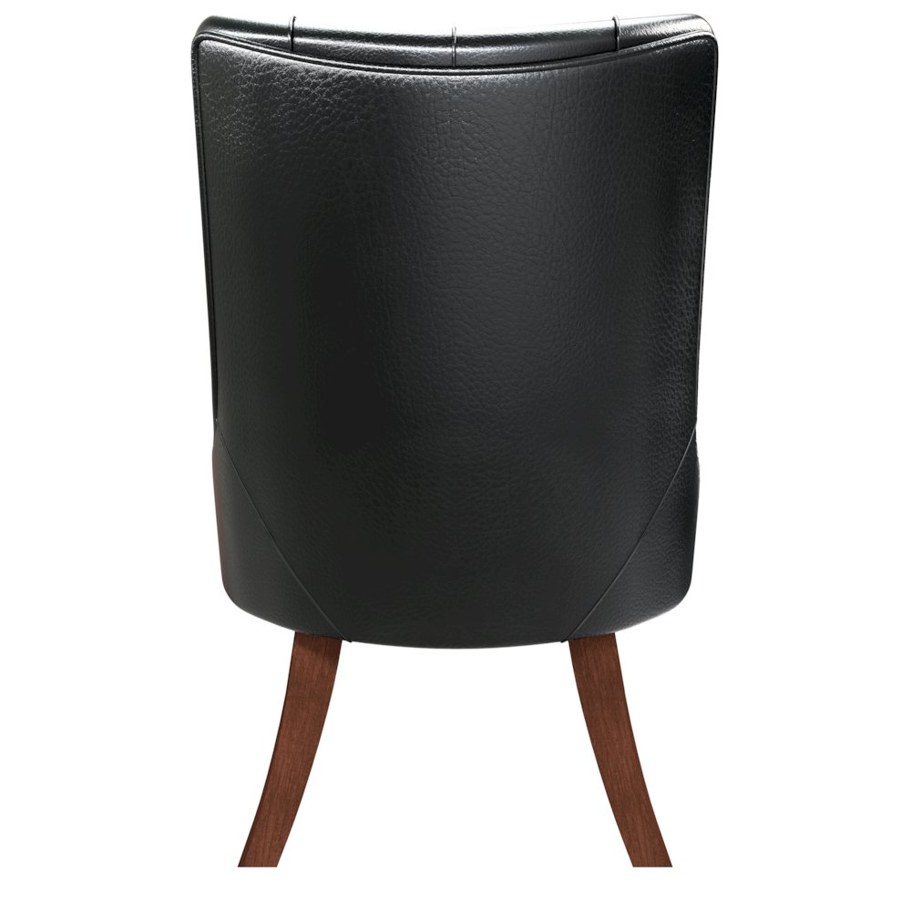 Spruce Collection Modern Wooden Dining Chair in Charcoal Grey. Picture 7