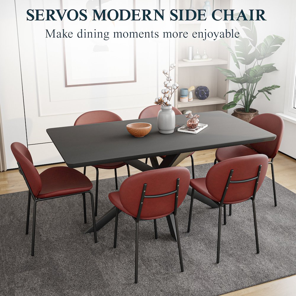 Servos Modern Dining Side Chair. Picture 15