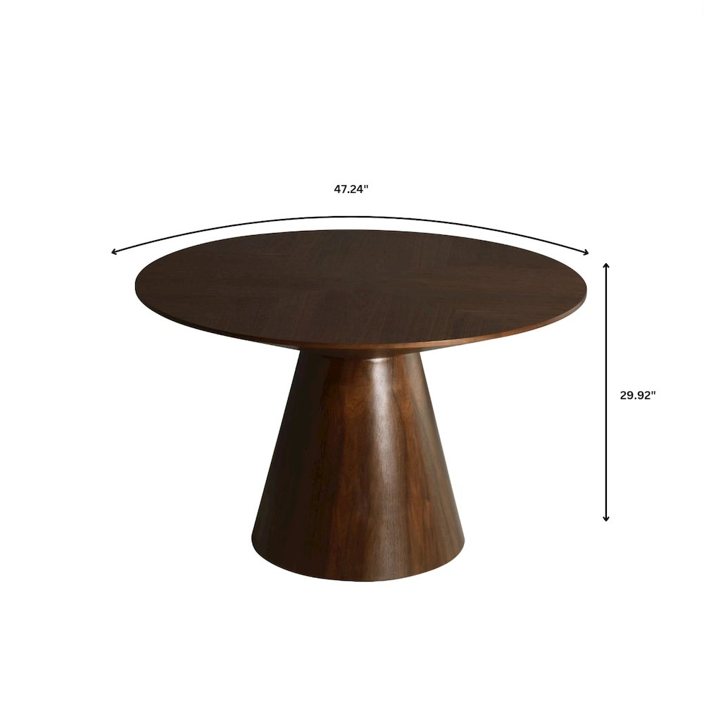 5-Piece Dining Set in Walnut/Light Brown. Picture 13