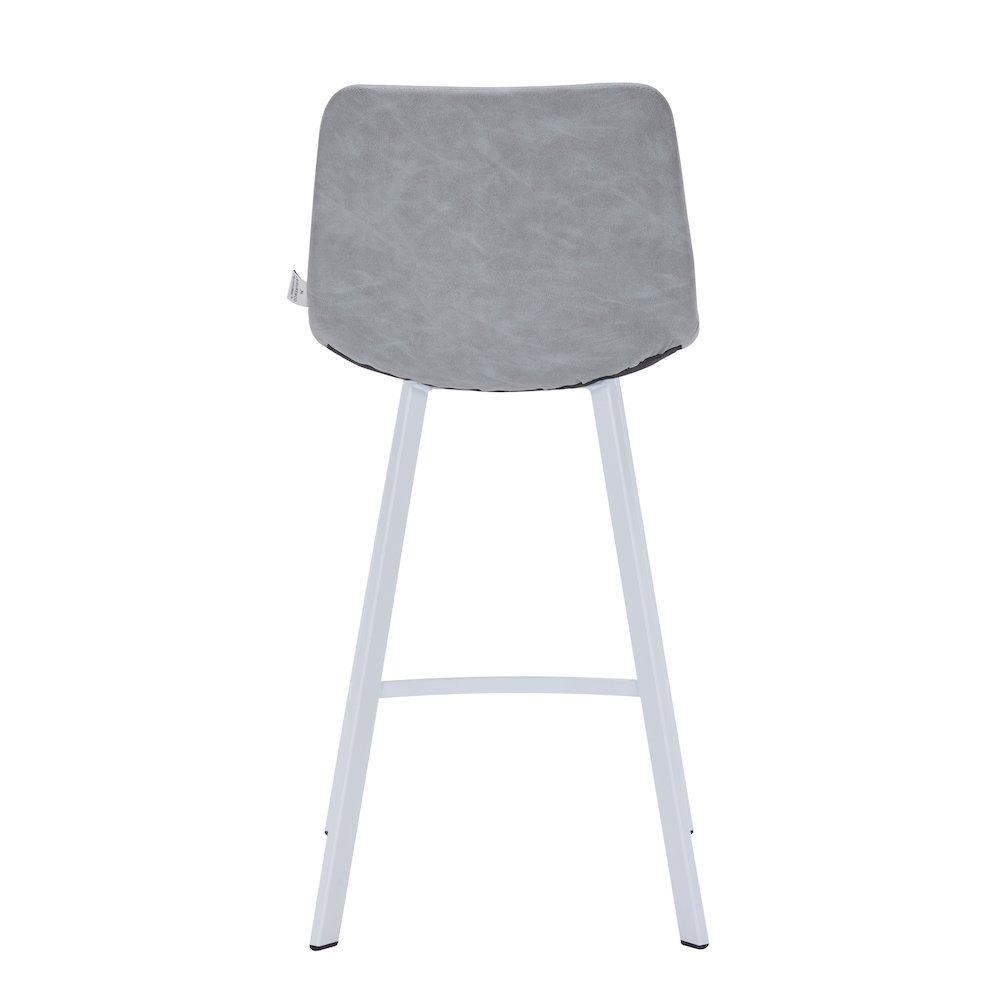 Elland - Counter stool -Light Grey- White base. Picture 1