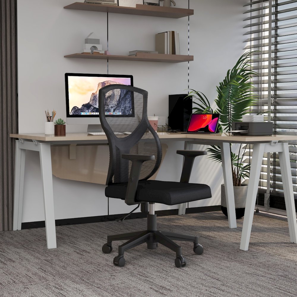 Office Glen Series Office Task Chair In Black. Picture 9
