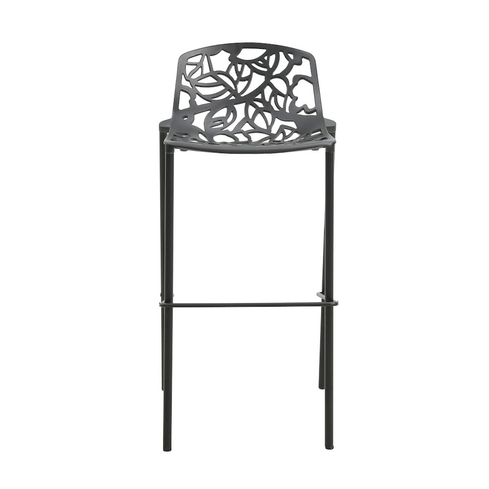 Devon Mid-Century Modern Aluminum Bar Stool. Picture 10