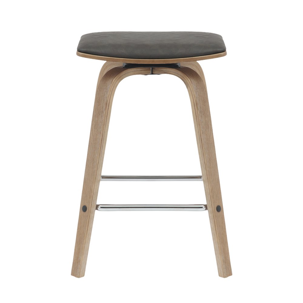 Wooden Counter Stool in Brown. Picture 3