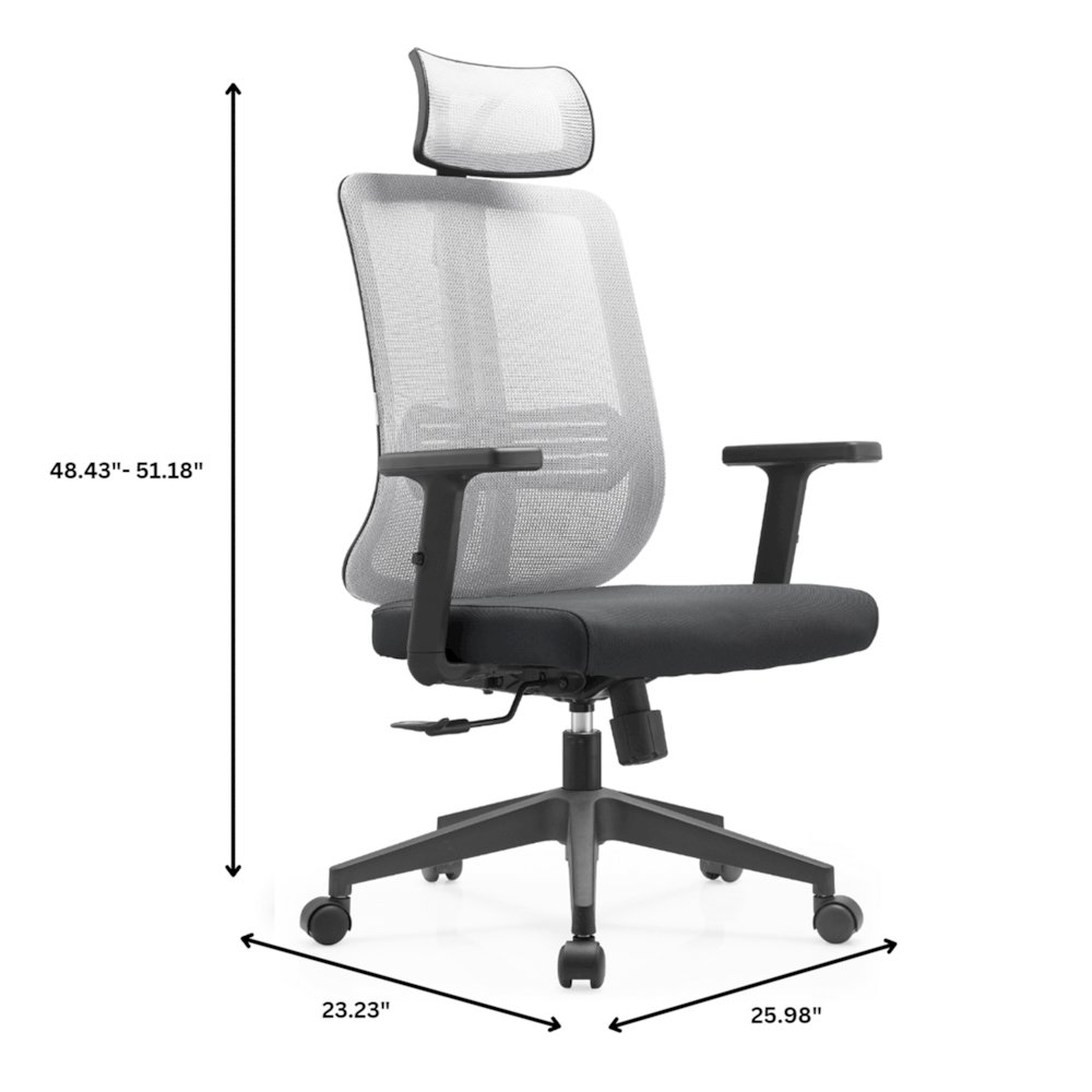 Office Nift Series Office Task Chair In White. Picture 11