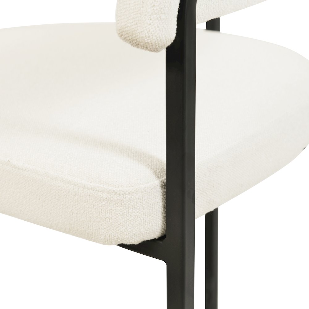 Aero Collection Modern Dining Chair in White Set of 4. Picture 15
